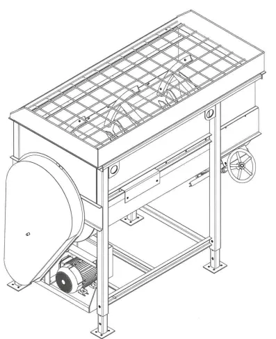 3/4 Yard Batch Mixer in use