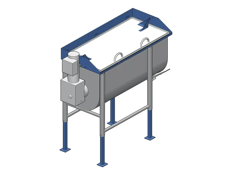 1 1/4 Yard Batch Mixer isometric view