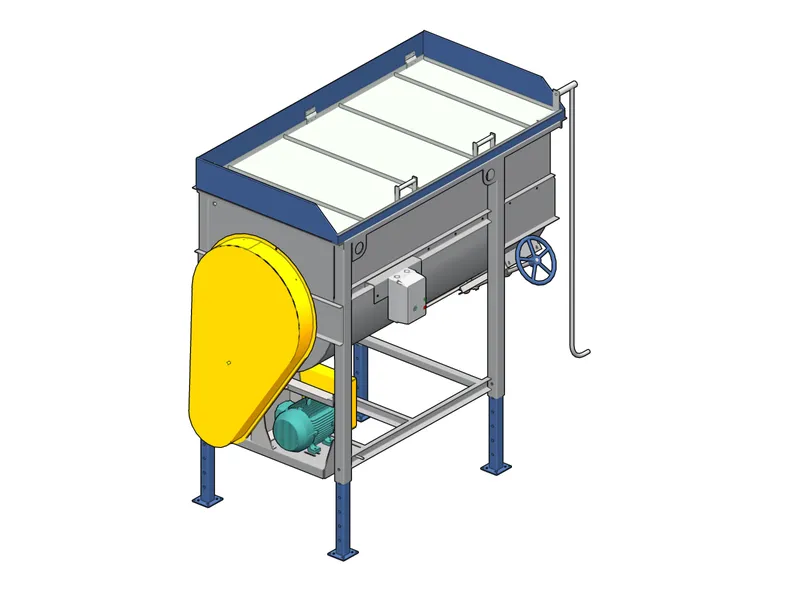 2 Yard Batch Mixer isometric view