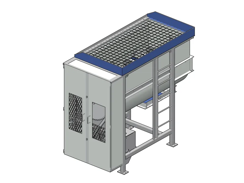 4 Yard Batch Mixer isometric view
