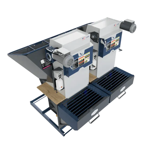 Double potting machine