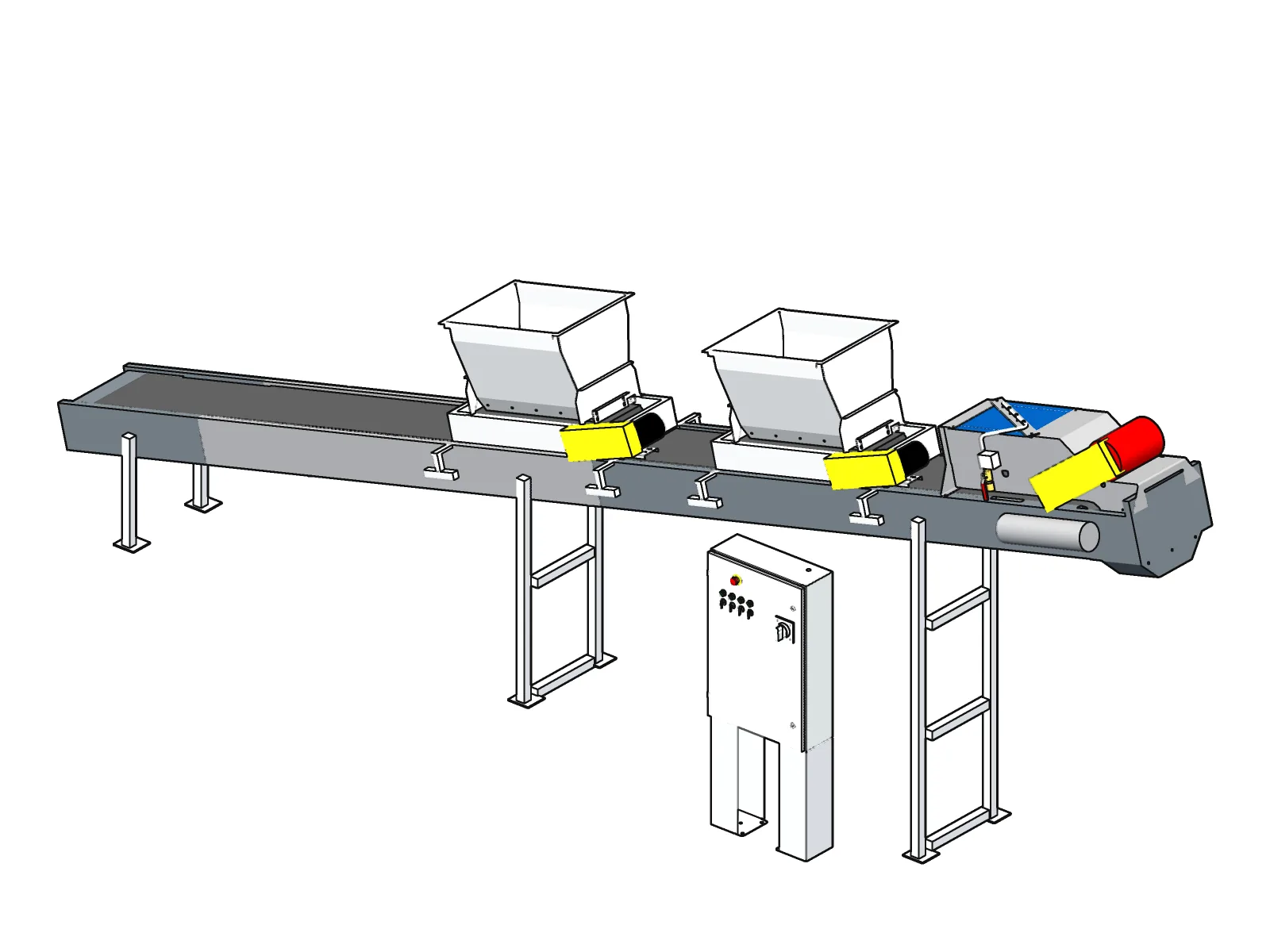 2 yard in-line mixer