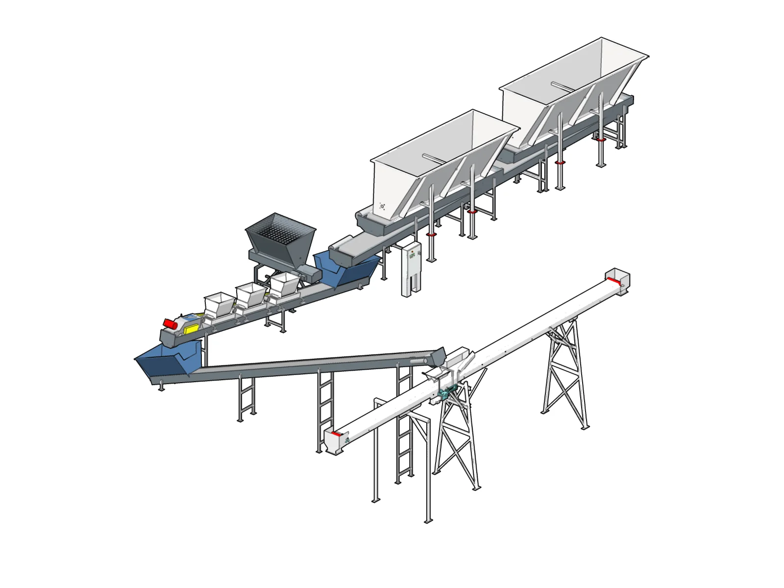 20 yard in-line mixing system
